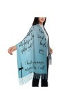 Châle de prière écharpe pashmina châle inspirant religieux guérison chrétienne pasteur cadeau dappréciation, multicolore, La