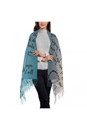 Châle de prière écharpe pashmina châle inspirant religieux guérison chrétienne pasteur cadeau dappréciation, multicolore, La