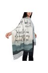 Châle de prière - Écharpe pashmina - Vue de montagne - Écritures de guérison - Prière - Verset de la Bible - Cadeaux dappréc