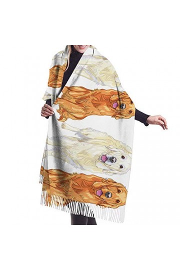 Châlecouverture Polaire pour Chien Retriever Châle en Laine pour Femmes Designer Cachemire Pashmina Mode Mexicain Mariage Soi