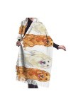 Châlecouverture Polaire pour Chien Retriever Châle en Laine pour Femmes Designer Cachemire Pashmina Mode Mexicain Mariage Soi