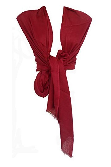 Rastogi handicrafts Wraps Châle long uni en viscose pour femme Taille standard - marron - défaut