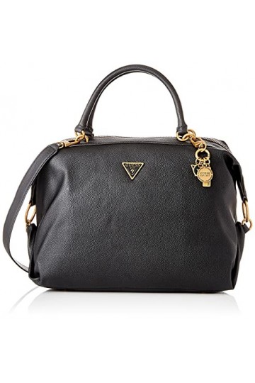 Guess Destiny Satchel, Sac Femme, Noir, Taille Unique