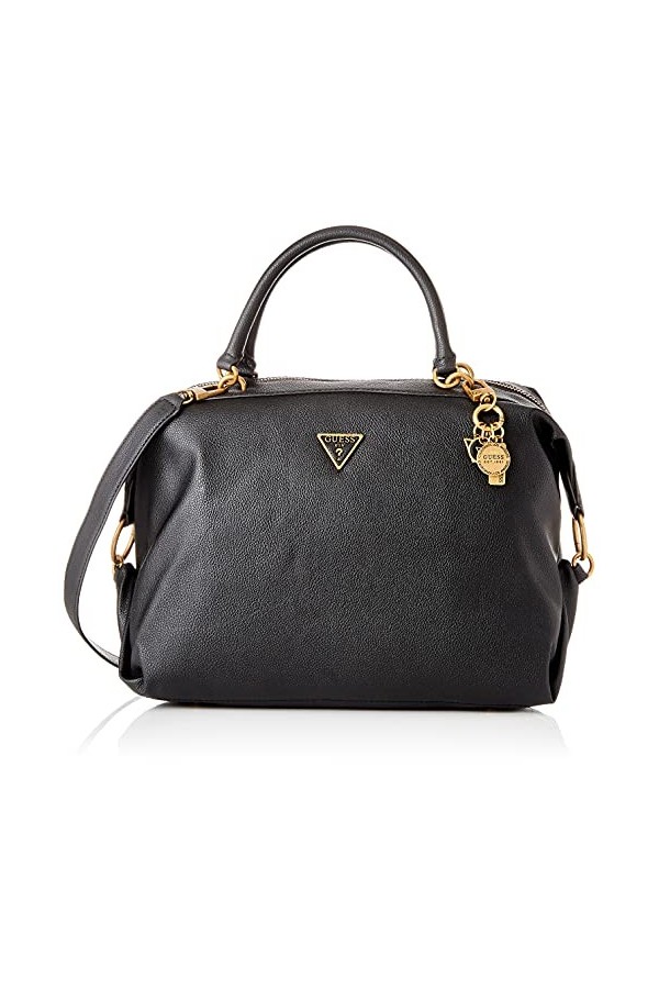 Guess Destiny Satchel, Sac Femme, Noir, Taille Unique