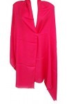 Rastogi handicrafts Wraps Châle long uni en viscose pour femme Taille standard - Rose - défaut
