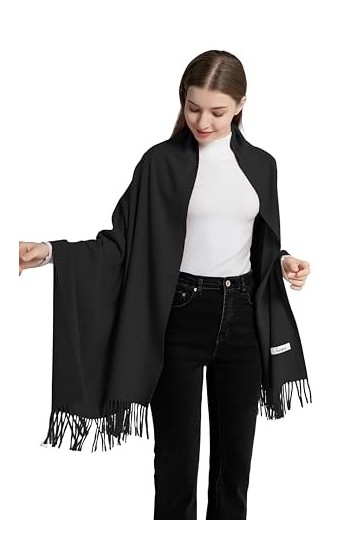 Longwu Écharpe pashmina pour femme - Châle et écharpe pour femme - Pour mariage, soirée, fête, hiver - Cadeau pour femme, 22G