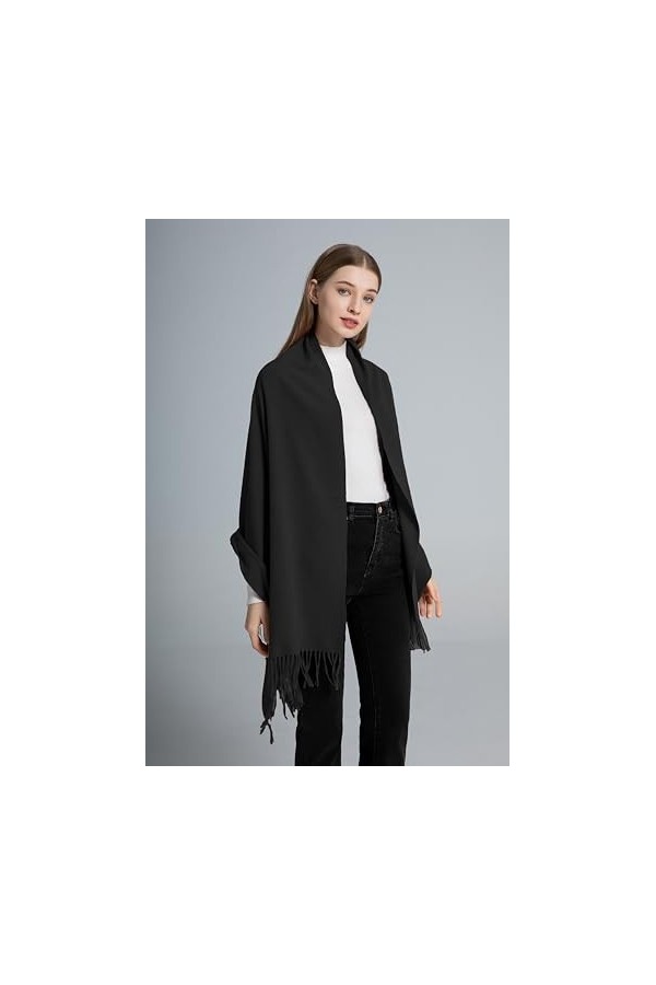 Longwu Écharpe pashmina pour femme - Châle et écharpe pour femme - Pour mariage, soirée, fête, hiver - Cadeau pour femme, 22G