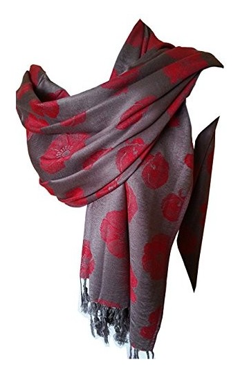 Écharpe pashmaina en viscose douce et chaude, gris, L