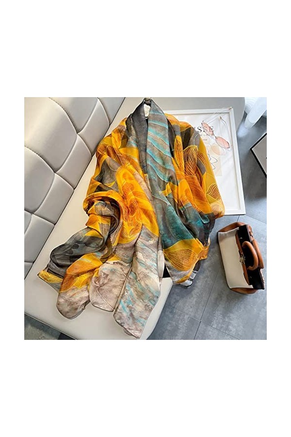 Women Scarf Green Silk Scarves Shawls Wraps Female Hijabs Pashmina Foulard Bandana Neck Hijabs Long Size Scarfs