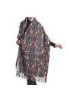 FJAUOQ Écharpe longue pour femme Motif nains de nains de pashmina, Comme indiqué sur la photo, taille unique