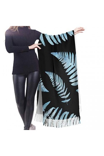 FJAUOQ Fougère Maori de Nouvelle-Zélande pour femme Longue écharpe hiver/automne Pashmina Châles Wraps, Comme indiqué sur la 