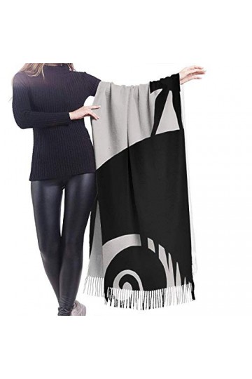FJAUOQ Écharpe Jack Sally & Zero pour femme en cachemire doux Grand châle pashminas 195,6 cm x 68,6 cm, Comme indiqué sur la 