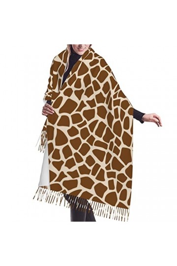 FJAUOQ Châle imprimé girafe pashmina châle pour robes de soirée, écharpes à imprimé girafe pour femme, écharpes longues chaud