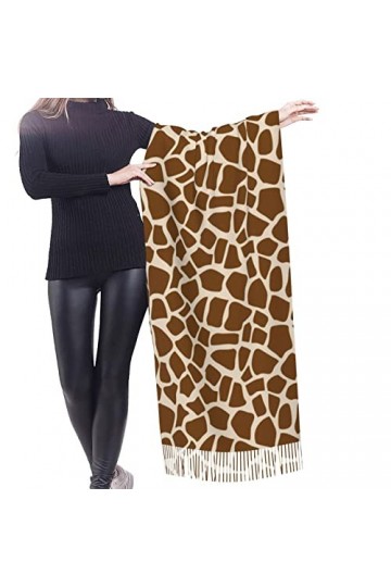 FJAUOQ Châle imprimé girafe pashmina châle pour robes de soirée, écharpes à imprimé girafe pour femme, écharpes longues chaud