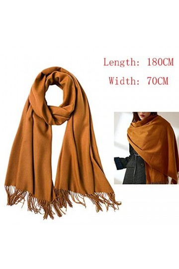 éCharpe Hiver Femme, 1 Pcs ChâLe à Franges, Longue éCharpe Femme, éCharpe Douce Femme pour un Usage Quotidien les FêTes de Ma