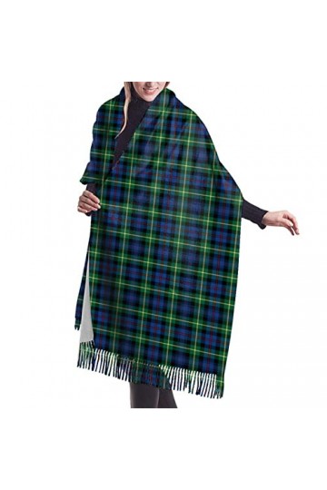 FJAUOQ Écharpe longue et large pour femme Clan Farquharson Tartan Toucher cachemire 195,6 x 68,6 cm, Clan Farquharson Tartan 