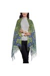 Peinture à lhuile Art Couverture douce Écharpe Longue Châle Châle Cachemire Frange Foulards pour Femmes, Couleur 15, taille 