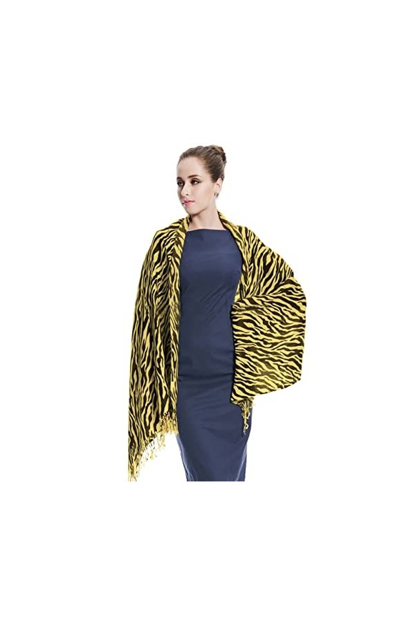 Silver Fever® - Châle en pashmina Femme - multicolore - Large