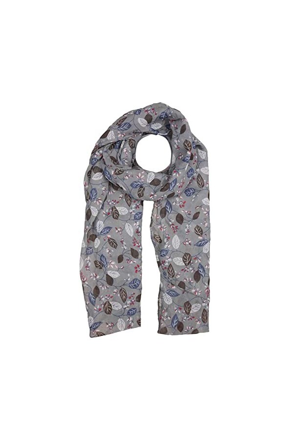 Zwillingsherz SeidenTuch im Blätter Design Hochwertiger Schal für Damen Mädchen Halstuch Umschlagstuch Pashmina Loop weicher 