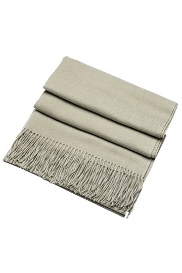 DonDon Écharpe femme hiver chaud et large Châle Etole Foulard 200 x 70 cm - Vert citron