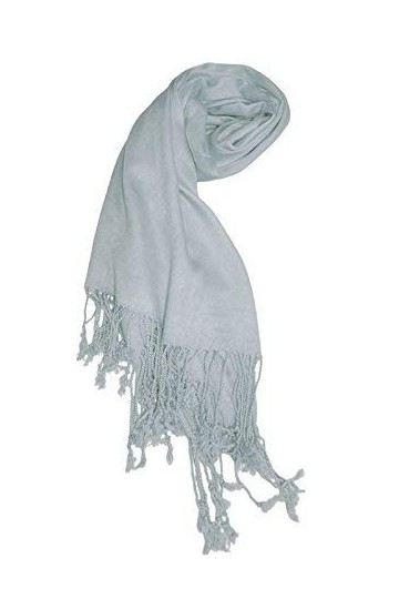 Indian Hawker Écharpe pashmina tendance pour femme, bleu ciel, 20 x 72 Inches