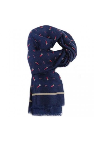 Brillabenny PASHMINA CHAUSSURES DE PRINTEMPS ÉCHARPE FOULARD POUR HOMME, FEMME, GARÇON ACCESSOIRE BLEU PIMENT