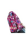 BOQUN Écharpe dhiver Fashion Women Cartoon Cat Cat Coton Châle Printemps Auteur dautomne Hijab Lady Pashmina Viscose Viscos