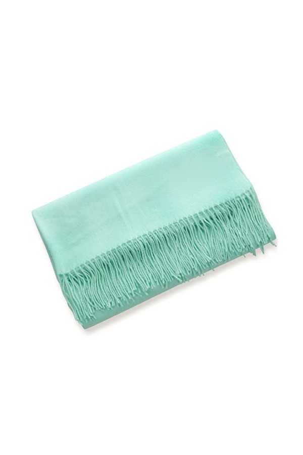 Mode couleur unie femmes écharpe hiver Hijabs glands longue dame châles cachemire comme Pashmina Bandana foulards Wraps-04, t