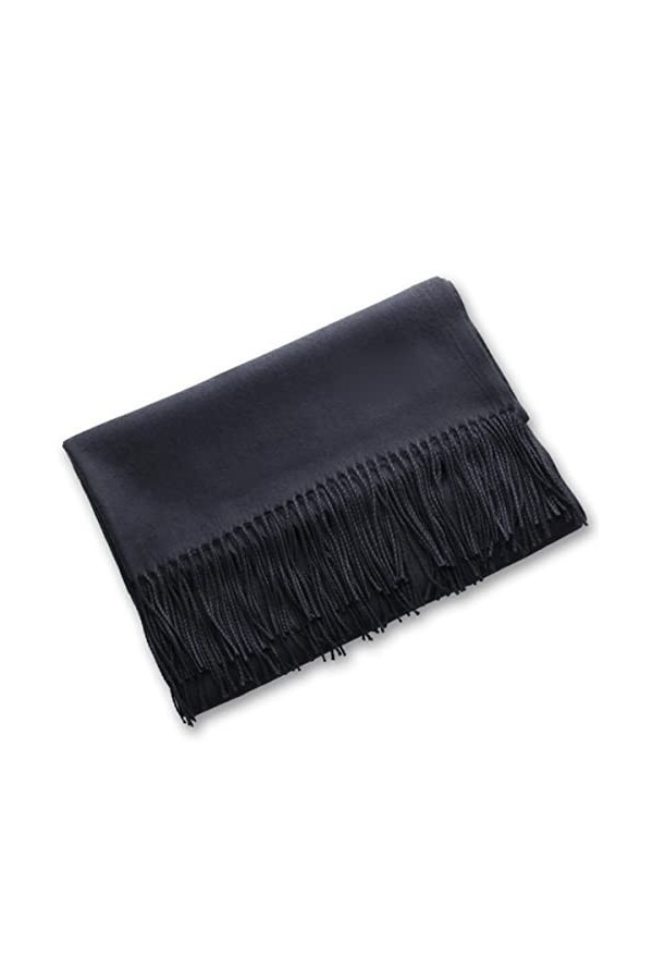 Mode couleur unie femmes écharpe hiver Hijabs glands longue dame châles cachemire comme Pashmina Bandana foulards Wraps-04, t