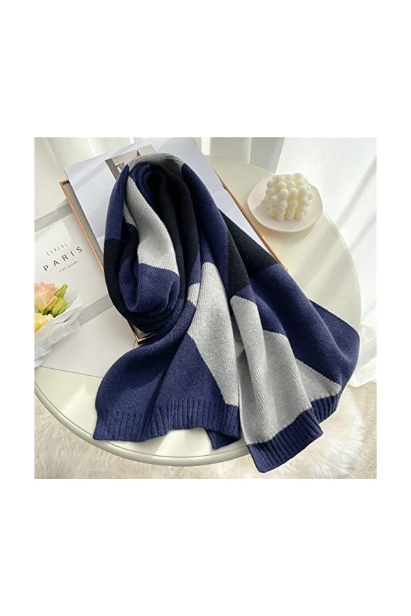UKKO Foulard Châle Tricoté Longue Écharpe Femme Hiver Chaleur Chaud Pashmina Châle Enveloppe Étroite Cachemire Épaisses Échar