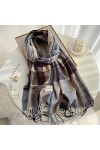 UKKO écharpe Épaisseur Chaude Écharpe Hiver Conception Imprimée Femme Pashmina Châle Dame Enveloppe Tassel Écharpes Tricotés 