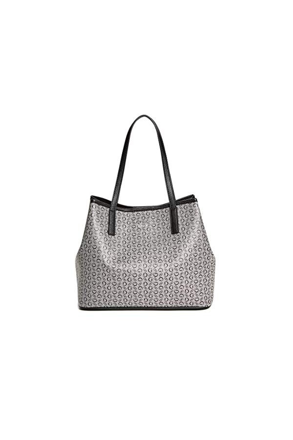 Guess Factory Pritchett Sac fourre-tout avec logo, multicolore Imprimé floral noir. , Taille unique