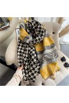 WYCSDD Hiver Épais Cachemire Écharpe Femmes Imprimer Pashmina Châle Wraps Hijab Couverture Headkercheif Nouveau, 02