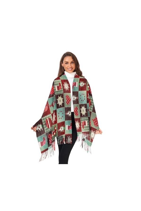 ALAZA Écharpe pashmina pour femme - Automne et hiver - Grande écharpe tendance - Longue et chaude - Douce - Pour lautomne et
