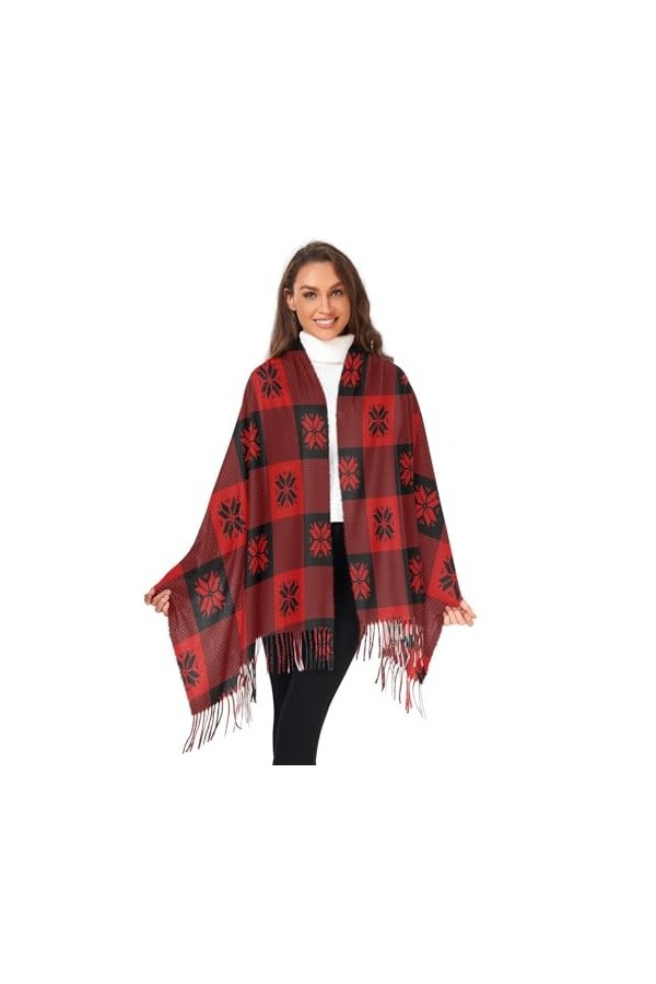 ALAZA Écharpe pashmina pour femme - Automne et hiver - Grande écharpe tendance - Longue et chaude - Douce - Pour lautomne et