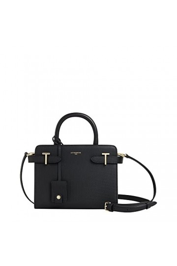 Le Tanneur, Petit Sac à Main, Sac bandoulière, en Cuir, Femme, porté Main, épaule, croisé, bandoulière Amovible et Ajustable,