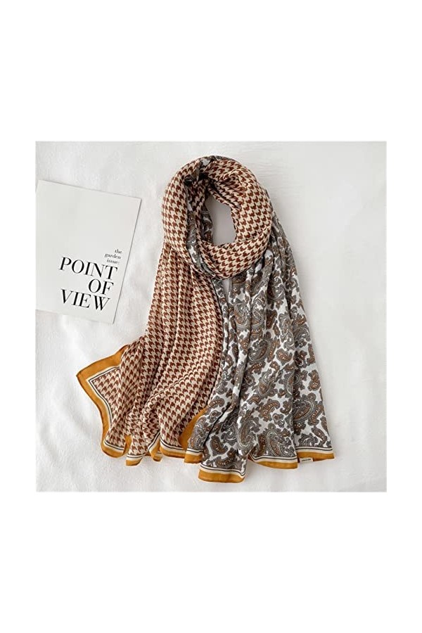 JIAQUAN-SHOP Écharpes Hiver Chaleur de Coton écharpe Foulard Femmes châles Pashmina Dame écharpes Automne Wraps Foulard Colo