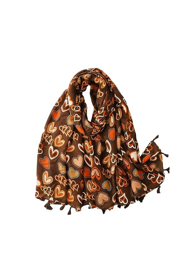 Coton Viscose Foulards Femmes Géométrique Floral Gland Châles Musulman Pashmina Wraps