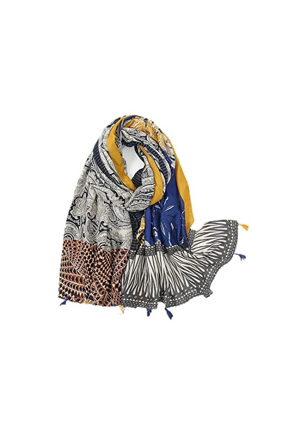 Femmes Mode Floral Gland Viscose Châle Écharpe Wrap Pashmina Étole Musulman Hijab