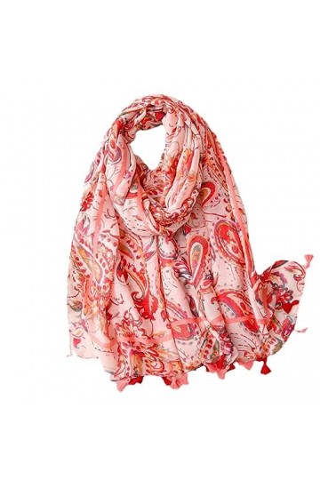 Femmes Mode Floral Tassel Viscose Châle Écharpe Lady Wrap Pashmina Stole Musulman Hijab