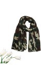 Yalych Mode Femme Camouflage Femme Châle Pashmina Étole Écharpe Foulards Écharpe Noël Accessoires pour vêtements