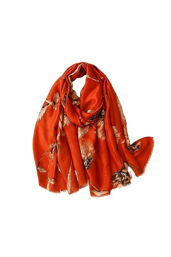 Glitter Plume Floral Fringe Viscose Châle Écharpe Wrap Pashmina Étole Musulman Hijab