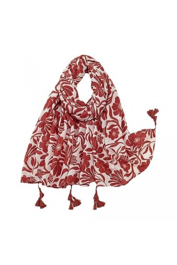 Automne Mode Floral Gland Viscose Châle Écharpe Imprimer Doux Wrap Pashmina Musulman Hijab