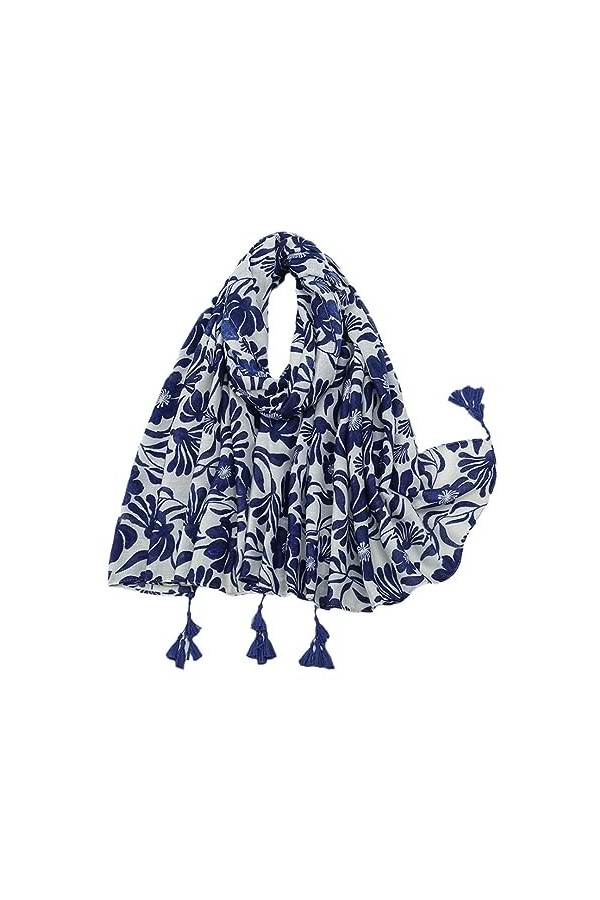 Automne Mode Floral Gland Viscose Châle Écharpe Imprimer Doux Wrap Pashmina Musulman Hijab