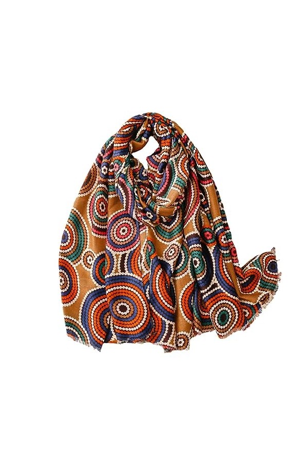 Mode Ethnique Géométrique Fringe Viscose Châle Écharpe Lady Pashmina Étole Musulman Hijab