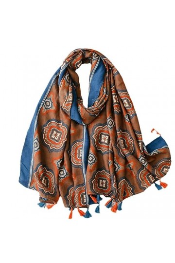 Écharpe Épaisse Dhiver Gland Floral Viscose Châle Wrap Pashmina Stole Hijab Musulman