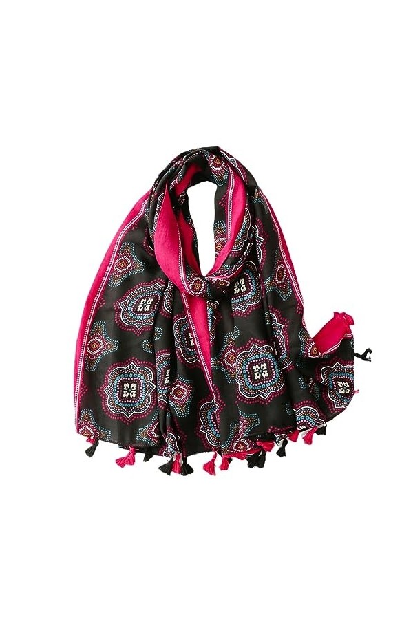 Écharpe Épaisse Dhiver Gland Floral Viscose Châle Wrap Pashmina Stole Hijab Musulman