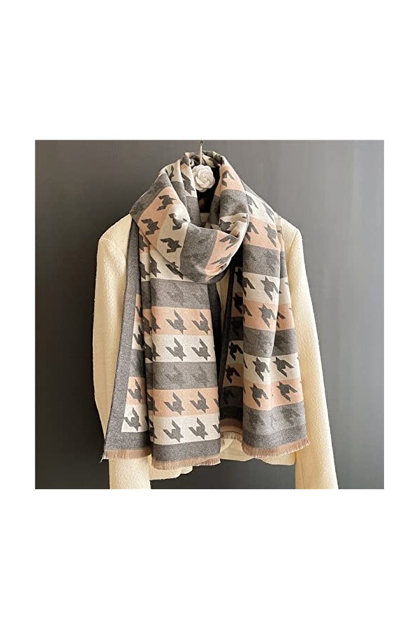 1Pc Épais Femmes Cachemire Pashmina Écharpe Hijab Imprimer Grand 180 * 65Cm Couverture Femme Foulard Châle Wraps, 05