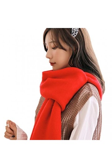 UKKO écharpe Femmes Hiver Épaissir Écharpe Chaud Foulard Doux Foulards Solides Pashmina Châles Hélicoptères Écharpe Longue en