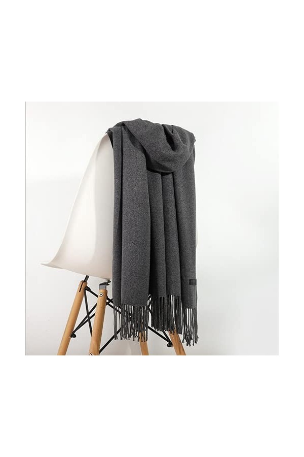 ZLLY Hiver Chaud Écharpe, Pashmina Châle Wrap, Écharpe Pashmina Châle Etole pour Femme Hiver Cachemire Grande Réversible Écha